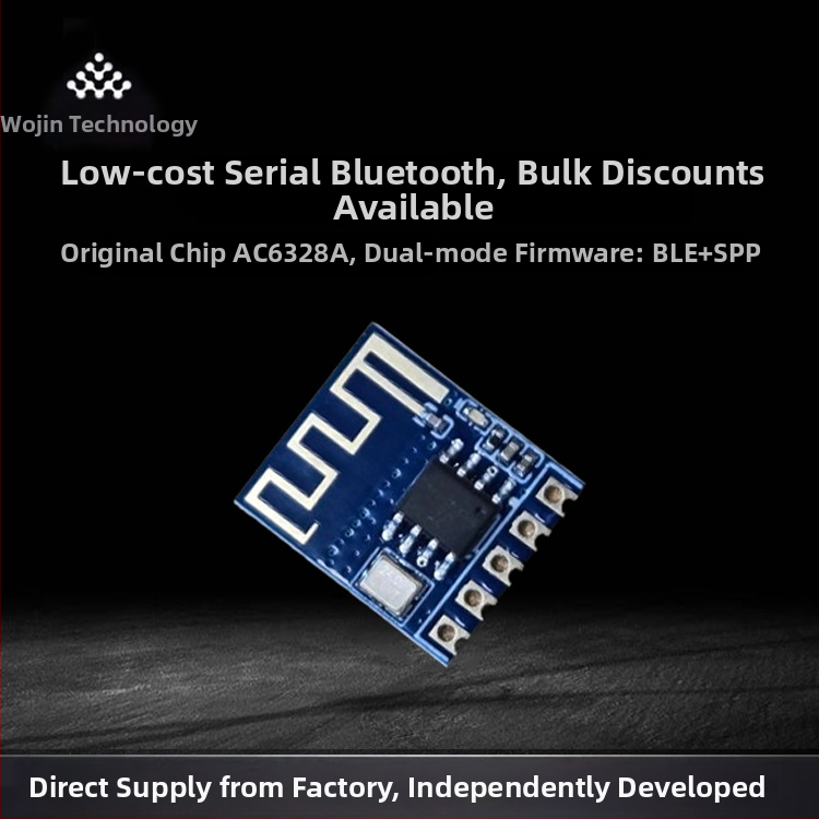 AC6328A Bluetooth modul, nízka spotreba BLE, dvojmódový transparentný prenos, Master-Slave integrovaný, nízke náklady