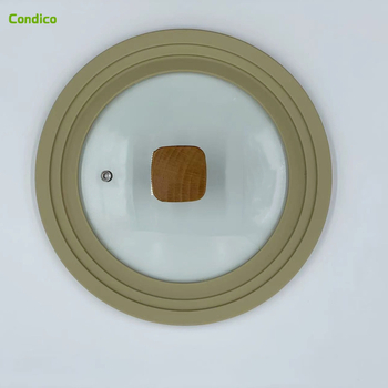 Capac de oală din silicon cu sticlă temperată, anti-stropire, rezistent la temperaturi înalte