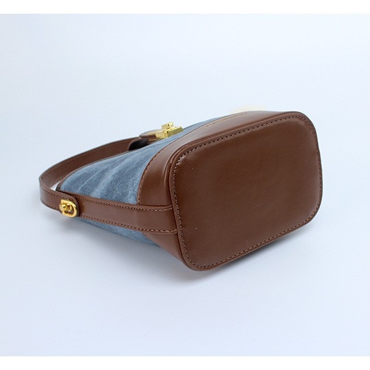 Ženska torba s nišnim dizajnom, elegantna i svestrana, klasična mini bucket torba za žene, retro stil s kontrastnim bojama, crossbody torba