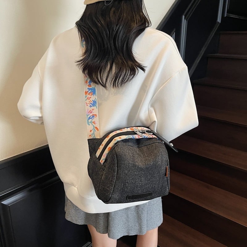 Ženska crossbody torba od denima s oblikom školjke, 2026 novi model, velika kapaciteta, za svakodnevnu uporabu