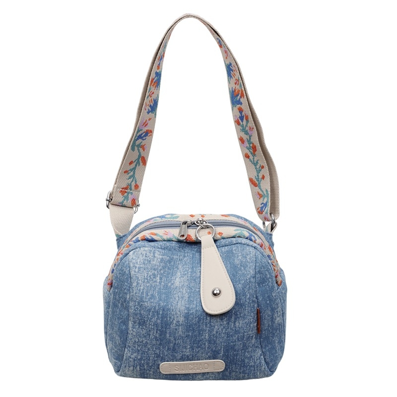 Ženska crossbody torba od denima s oblikom školjke, 2026 novi model, velika kapaciteta, za svakodnevnu uporabu