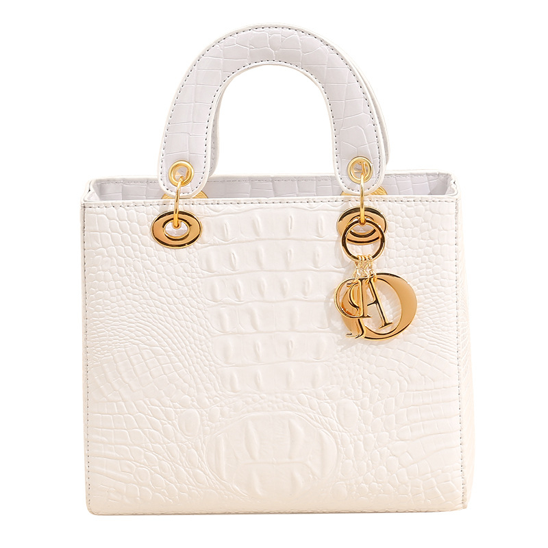 Ženska torbica s uzorkom krokodila, Daffy torba, univerzalna torba za rame i crossbody stil
