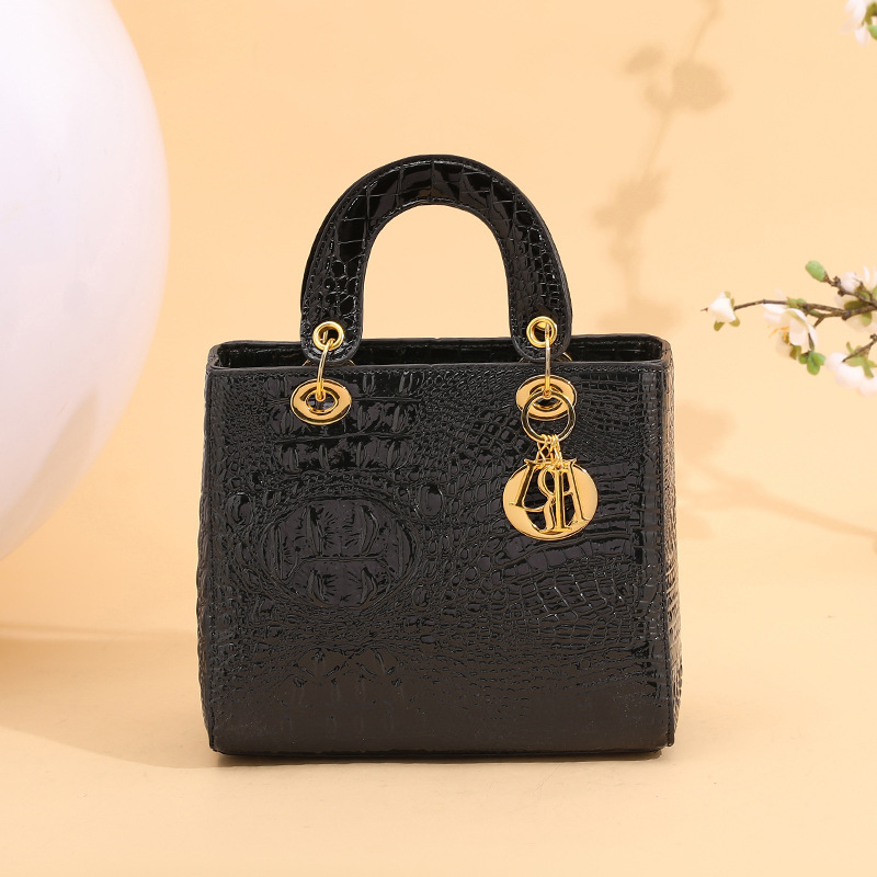 Ženska torbica s uzorkom krokodila, Daffy torba, univerzalna torba za rame i crossbody stil