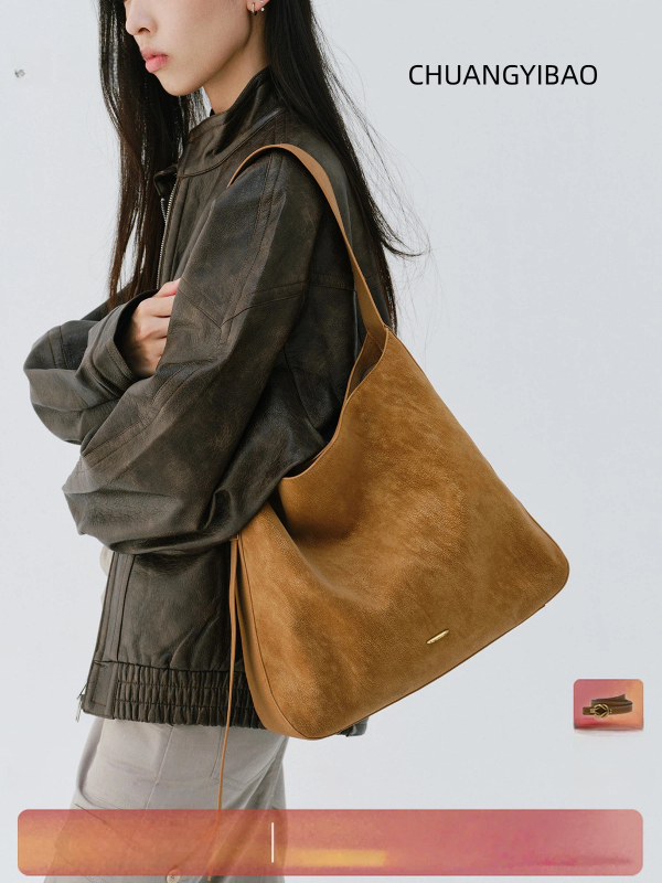 Ženska bucket torba velike kapacitete, lagani luksuz, za rame ili crossbody