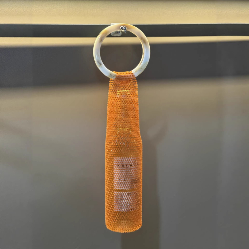 Geantă de vin cu cristale – împletită manual, organizator portabil pentru telefon și cosmetică