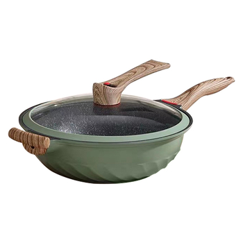 Maifan Stone set de vase antiaderente: tigaie și oală pentru plite cu inducție sau gaz, model 32