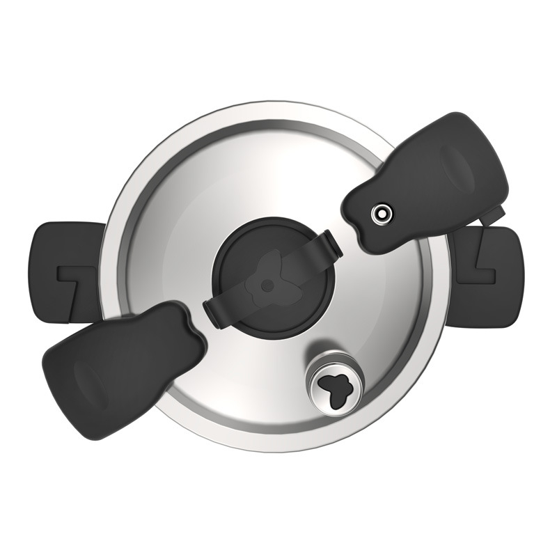 Shunfa 304 Mini Oală Sub Presiune Portabilă din Oțel Inoxidabil pentru Arzătoare cu Gaz și Plite cu Inducție