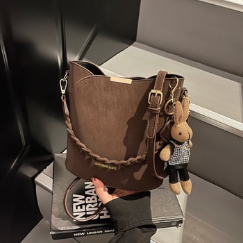 Ženska retro gradska torba za svakodnevnu upotrebu, 2026 novi model, višenamjenska crossbody torba preko jednog ramena, tip bucket