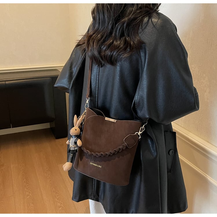 Ženska retro gradska torba za svakodnevnu upotrebu, 2026 novi model, višenamjenska crossbody torba preko jednog ramena, tip bucket