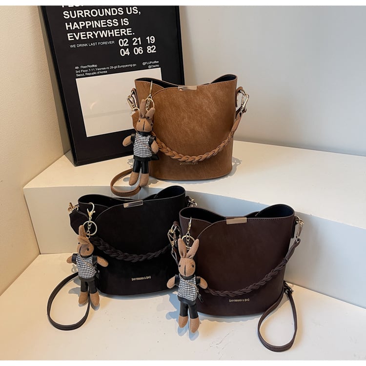 Ženska retro gradska torba za svakodnevnu upotrebu, 2026 novi model, višenamjenska crossbody torba preko jednog ramena, tip bucket