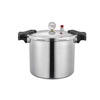 Oală sub presiune din aluminiu cu manometru, 22–25 L, diametrul 32 cm, suprafață antiaderentă, compatibilă cu plita cu inducție