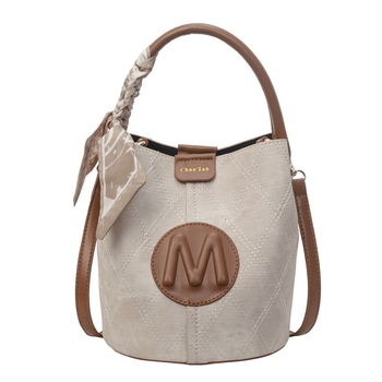 Midronya ženska bucket torba od PU s denim efektom, mala veličina, crossbody remen, proljeće 2024