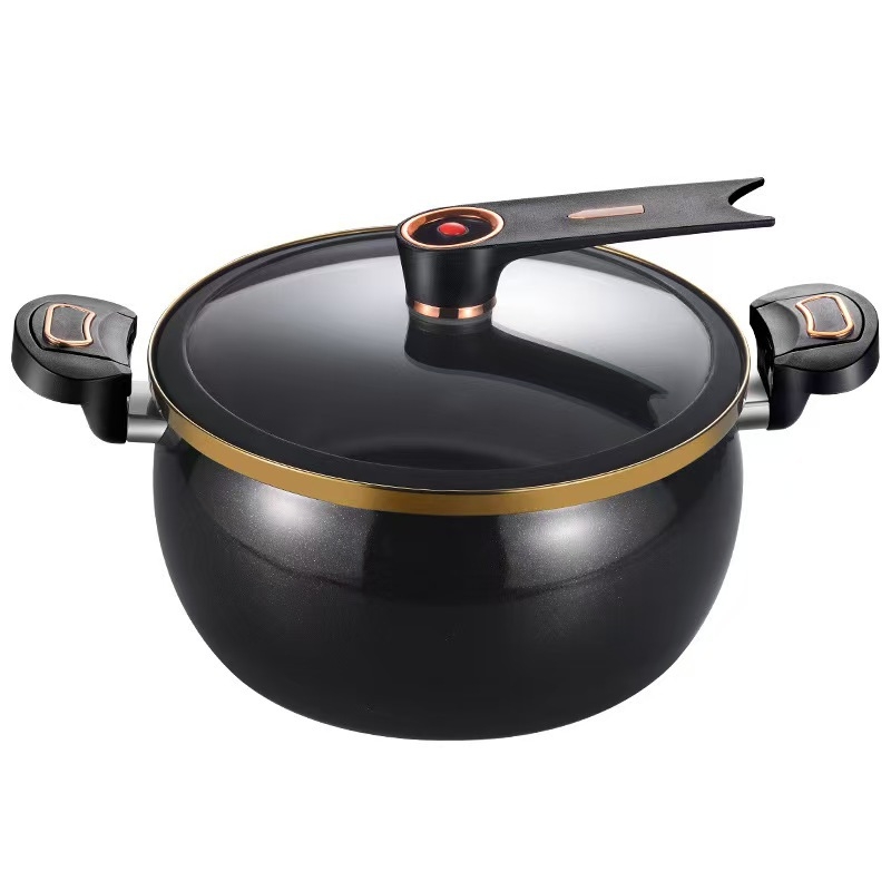 Vas ceramic sub presiune, nou, 8 litri, capacitate mare – vas multifuncțional pentru supe și tocănițe