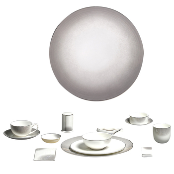 Set boluri și farfurii din porțelan cu os, ceramică cu luciu glazurat, stil modern minimalist, nou model de 26 ani