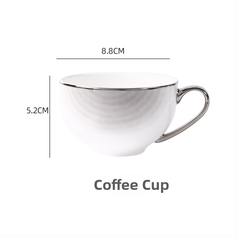 26-ročný nový model súpravy misiek a tanierov z kostného porcelánu, keramické riady so glazúrou, moderný minimalistický štýl