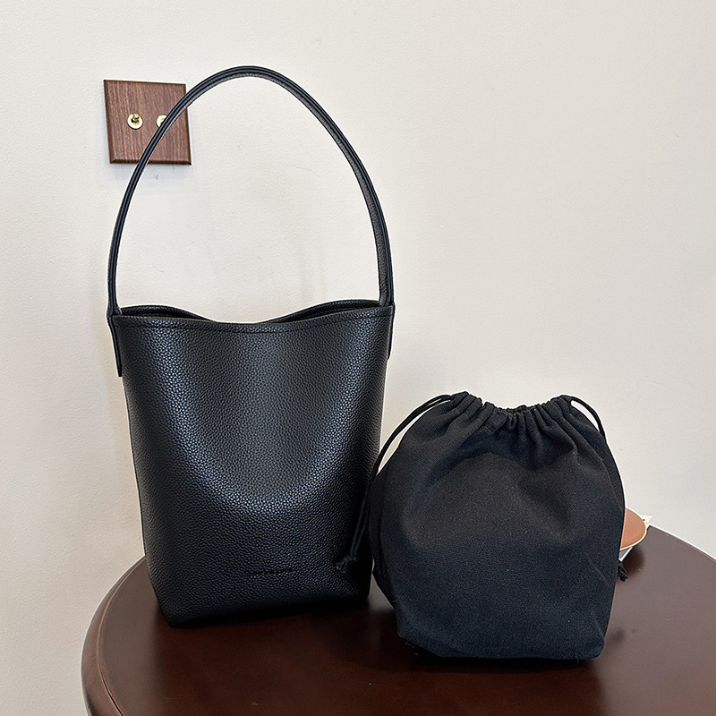 Ženska torba tip košara s velikim kapacitetom, mekana koža, minimalistički stil, za rame