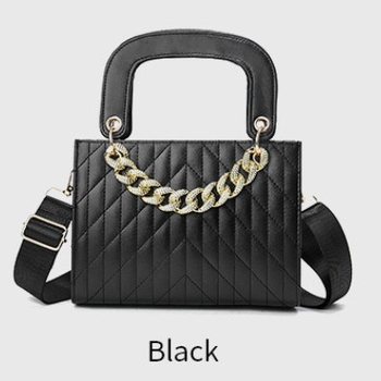 Ženska torbica s lančićem u stilu Diany, mini kvadratna crossbody torba za svakodnevno nošenje, ručka ili naramenica, lagani luksuz.