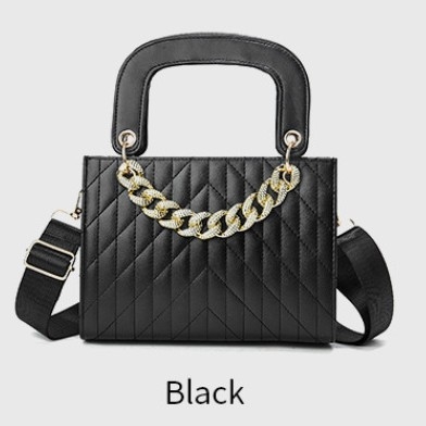 Ženska torbica s lančićem u stilu Diany, mini kvadratna crossbody torba za svakodnevno nošenje, ručka ili naramenica, lagani luksuz.