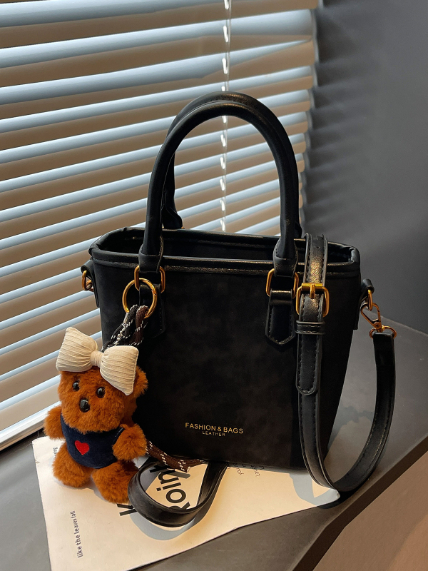 Ženska retro velur bucket torba srednje veličine, crossbody s zatvaračem