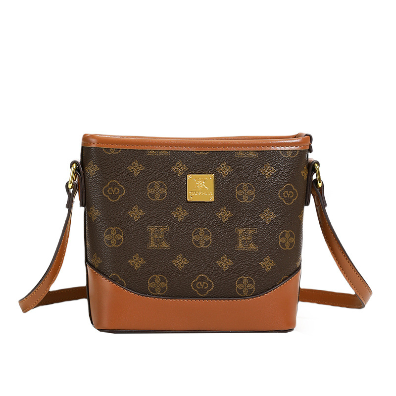 Premium bucket torba za žene, ljeto 2025, novi stil, monogram slova, retro, preko ramena