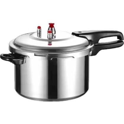 Oală sub presiune din aluminiu, compatibilă cu aragazuri pe gaz și plite cu inducție, cu insert de aburi, pentru uz casnic