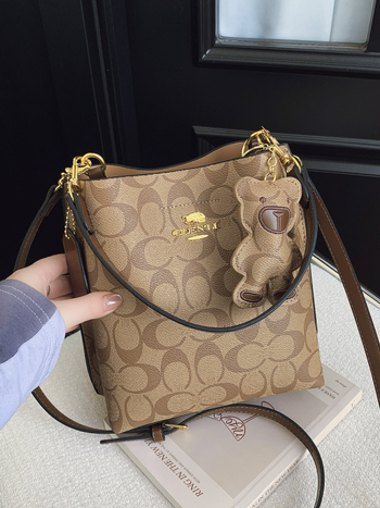 Ženska PU bucket torba, srednje veličine, vrhunska moda s retro inspiracijom, preko ramena ili crossbody