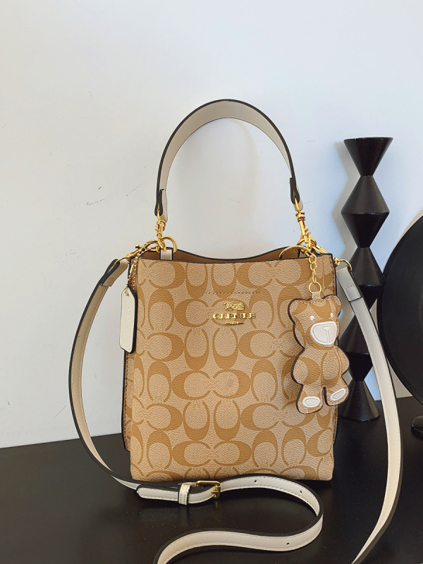 Ženska PU bucket torba, srednje veličine, vrhunska moda s retro inspiracijom, preko ramena ili crossbody