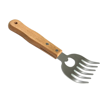 Despărțitor de carne din oțel inoxidabil, în formă de labă de urs, pentru grătar, cu mâner, deschizător de sticle și mixer de alimente