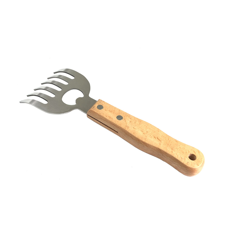 Despărțitor de carne din oțel inoxidabil, în formă de labă de urs, pentru grătar, cu mâner, deschizător de sticle și mixer de alimente
