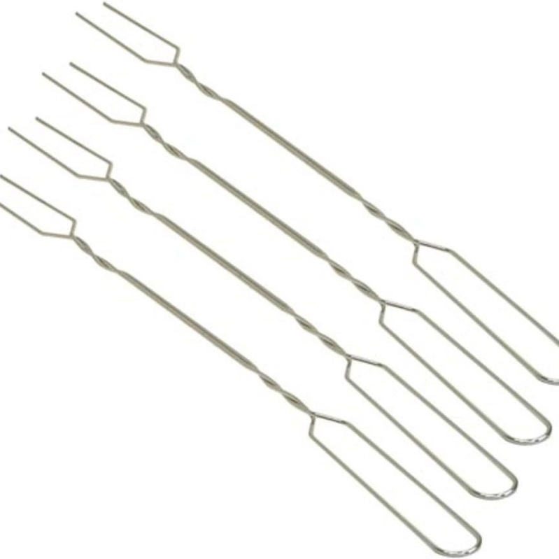 Kit de rumenire pentru pui: furculiță de grătar, tavă de rumenire pentru pui, grilaj pentru pui, găleată cu cărbune