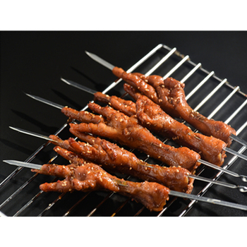 Set de frigărui plate pentru kebab de miel – fier, calitate alimentară, 12 bucăți