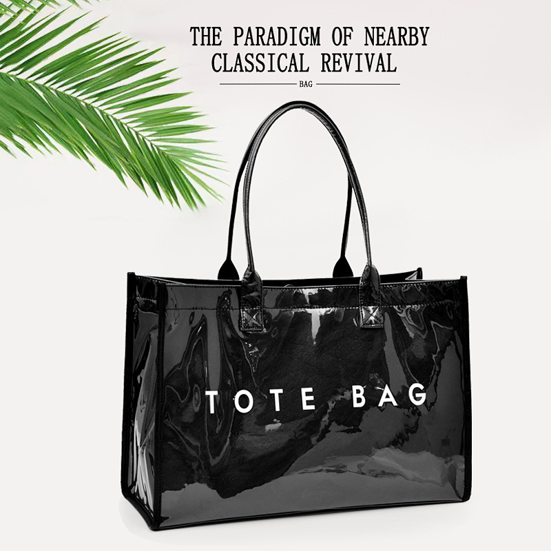 Retro minimalistička Tote torba od DuPont papira, velika kapaciteta, svakodnevna, za nošenje preko ramena