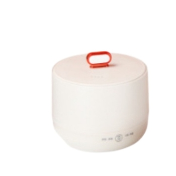 Mini oală electrică pentru orez cu vas interior ceramic emailat, 2 L, multifuncțional antiaderent, 450 W, pentru casă și cămin