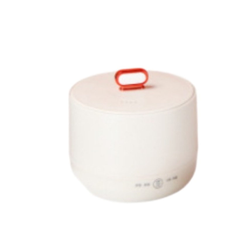 Mini oală electrică pentru orez cu vas interior ceramic emailat, 2 L, multifuncțional antiaderent, 450 W, pentru casă și cămin
