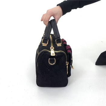 Elegantna ženska torbica preko ramena s kristalnim ukrasom, višestruki džepovi, luksuzna i lagana crossbody torba.