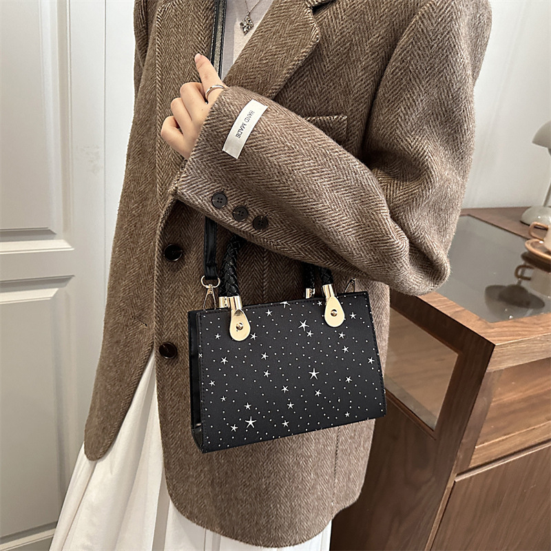 Ženska torbica s uzorkom nojevog perja, u Dianinom stilu, 2025 novi model, torba za rame i crossbody sa zatvaranjem na zip