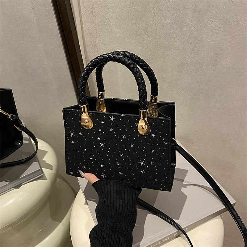 Ženska torbica s uzorkom nojevog perja, u Dianinom stilu, 2025 novi model, torba za rame i crossbody sa zatvaranjem na zip