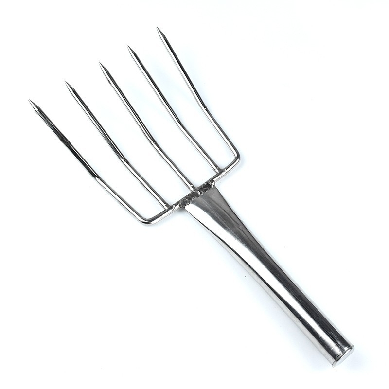 Oțel inoxidabil, furculiță mare pentru orez cu cinci dinți și spatulă cu cinci gheare pentru bucătării, cantine și restaurante