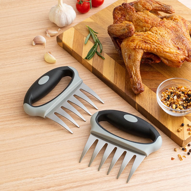 Divider de carne din oțel inoxidabil pentru grătar, instrument pentru desprinderea cărnii de pui
