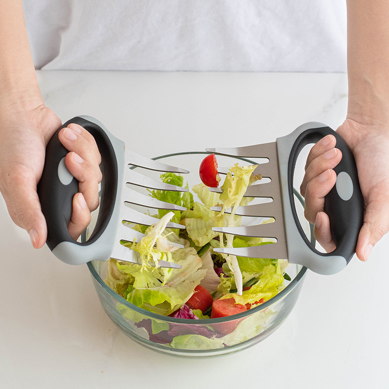 Divider de carne din oțel inoxidabil pentru grătar, instrument pentru desprinderea cărnii de pui