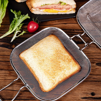 Formă pentru sandviș din oțel inoxidabil cu clemă pentru toast
