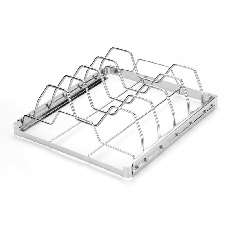 Grilă din oțel inoxidabilă pentru grătar: coaste de vită, pui, friptură și coaste de miel, pentru exterior.