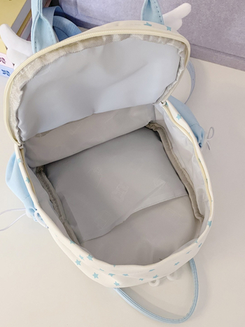 Prozirni slojeviti ruksak za djevojke, lagan za putovanje, mini crossbody torbica s motivom krila