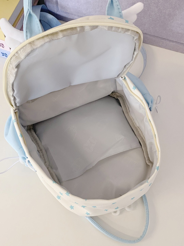Prozirni slojeviti ruksak za djevojke, lagan za putovanje, mini crossbody torbica s motivom krila