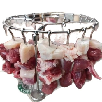 Raft de grătar pentru friteuza cu aer, pentru uz casnic, gril vertical pentru frigărui din oțel inoxidabil 304, suport pentru frigărui de carne