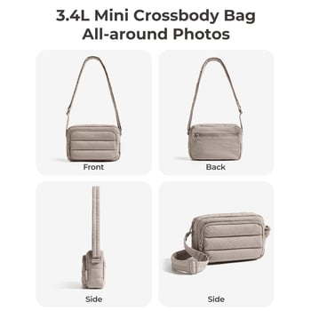 Ženska quiltirana crossbody torba, kompaktni kvadratni oblik, moderni ramenski torba, novčanik i pretinac za telefon za putovanja