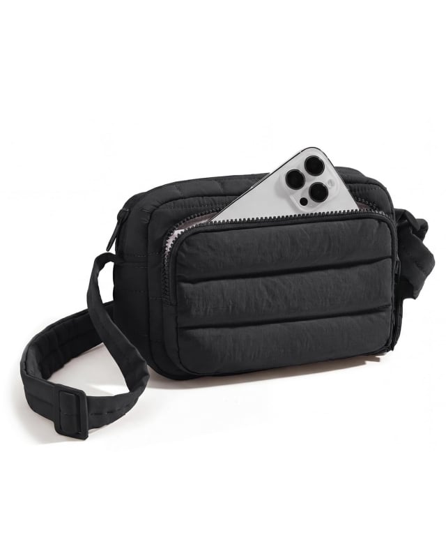 Ženska quiltirana crossbody torba, kompaktni kvadratni oblik, moderni ramenski torba, novčanik i pretinac za telefon za putovanja