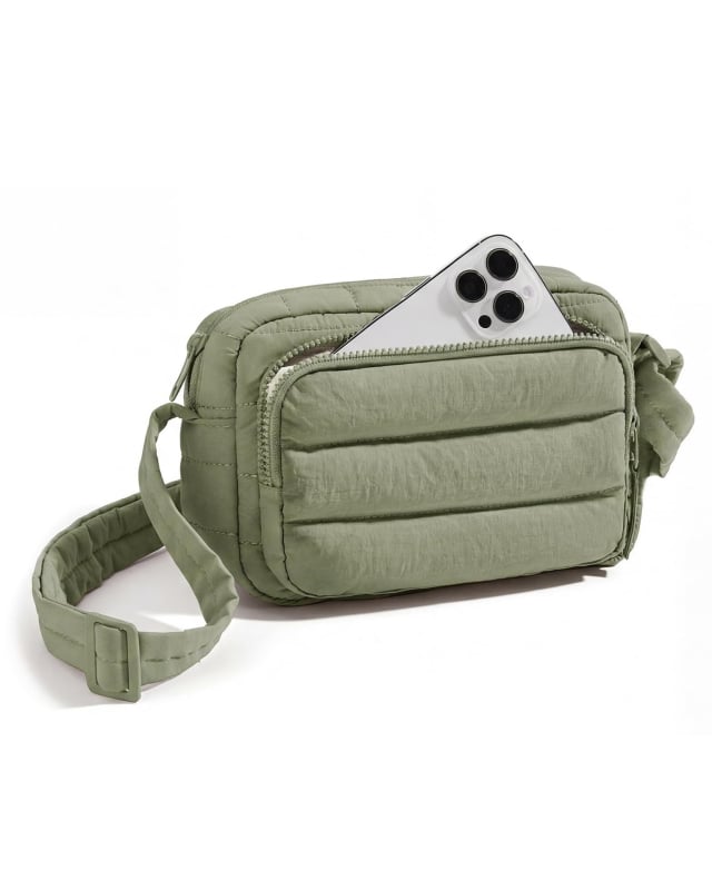 Ženska quiltirana crossbody torba, kompaktni kvadratni oblik, moderni ramenski torba, novčanik i pretinac za telefon za putovanja