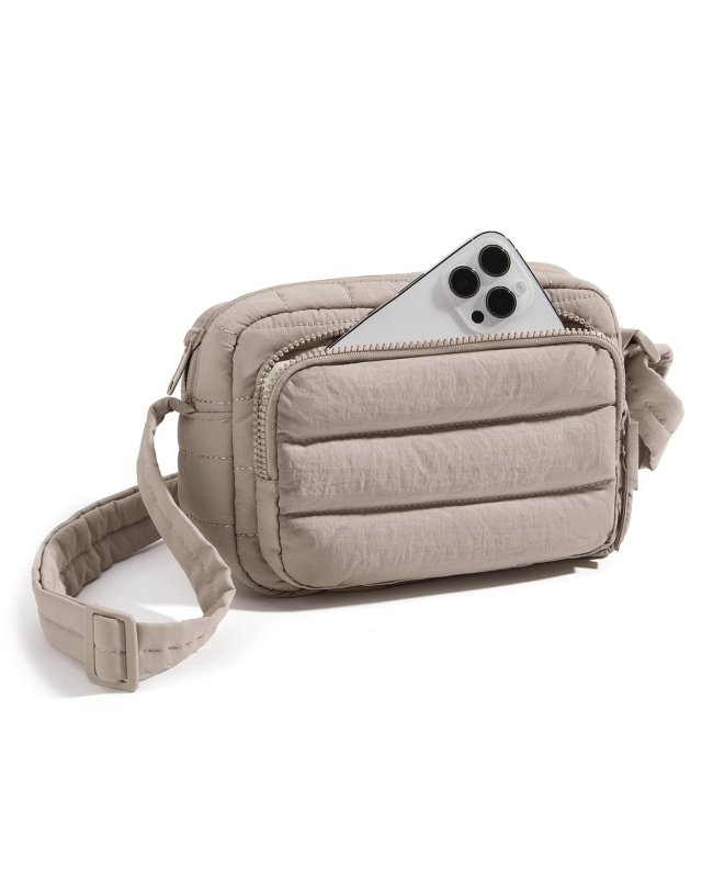 Ženska quiltirana crossbody torba, kompaktni kvadratni oblik, moderni ramenski torba, novčanik i pretinac za telefon za putovanja