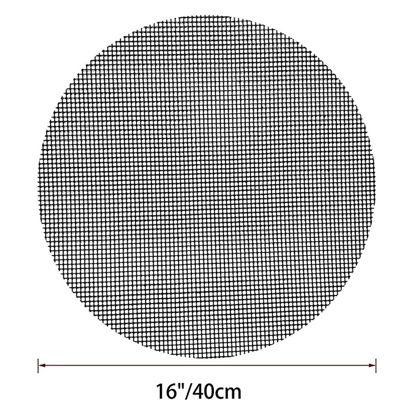 Pânză circulară din fibră de sticlă pentru grătar, 16 inch, reutilizabil